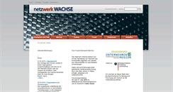 Desktop Screenshot of netzwerk-wachse.de